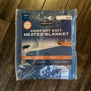 Biddeford | Comfort Knit Heated Blanket (King / Denim Blue)